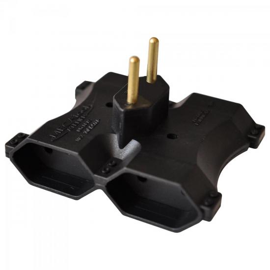 Pino Adaptador 2P para 4 2P 10A YA234 Preto MECATOOL por 0,00 à vista no boleto/pix ou parcele em até 1x sem juros. Compre na loja Mundomax!