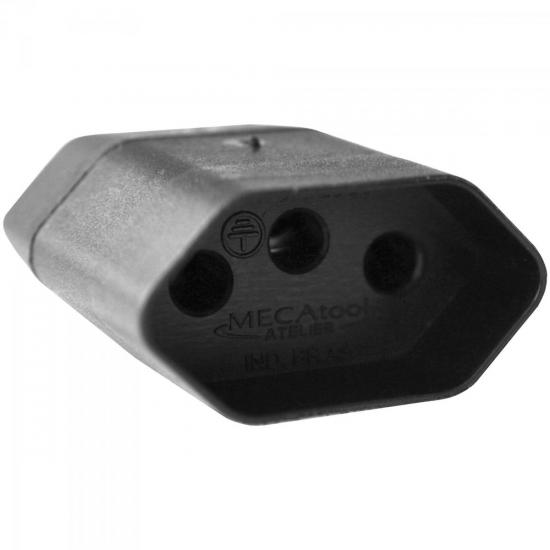 Pino Adaptador Reverso 15A YA238 Preto MECATOOL por 0,00 à vista no boleto/pix ou parcele em até 1x sem juros. Compre na loja Mundomax!