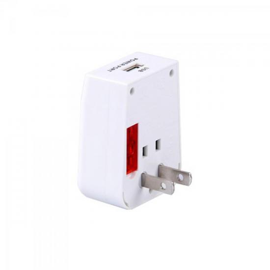 Plug Adaptador Universal 2P+T 6A~13A com USB AD102 Branco NEWLINK por 0,00 à vista no boleto/pix ou parcele em até 1x sem juros. Compre na loja Mundomax!