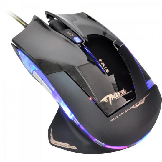 Mouse Gamer USB 2400DPI Mazer Type-R Preto E-BLUE por 0,00 à vista no boleto/pix ou parcele em até 1x sem juros. Compre na loja Mundomax!