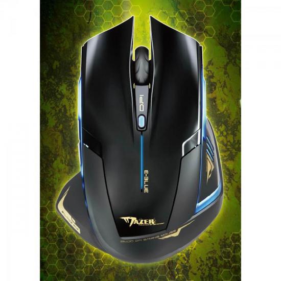 Mouse Gamer USB 2400DPI Mazer Type-R Preto E-BLUE por 0,00 à vista no boleto/pix ou parcele em até 1x sem juros. Compre na loja Mundomax!