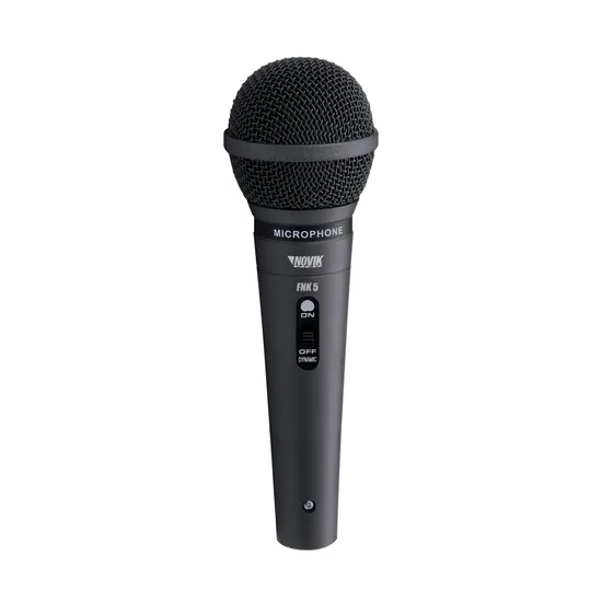 Microfone Dinâmico FNK5N Preto NOVIK (48069)