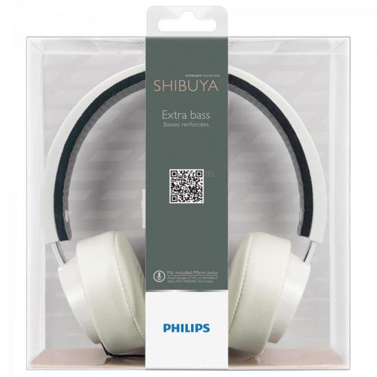 Fone de Ouvido com Microfone Integrado Edição Shibuya SHL5205/10 Branco por 0,00 à vista no boleto/pix ou parcele em até 1x sem juros. Compre na loja Mundomax!