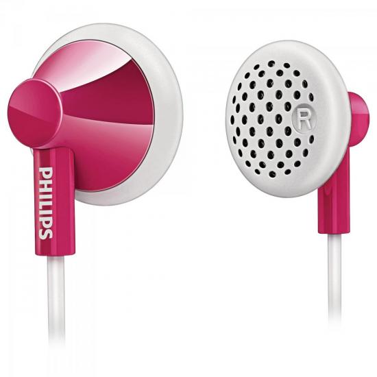 Fone de Ouvido Estéreo SHE2100/28 Pink PHILIPS por 0,00 à vista no boleto/pix ou parcele em até 1x sem juros. Compre na loja Mundomax!