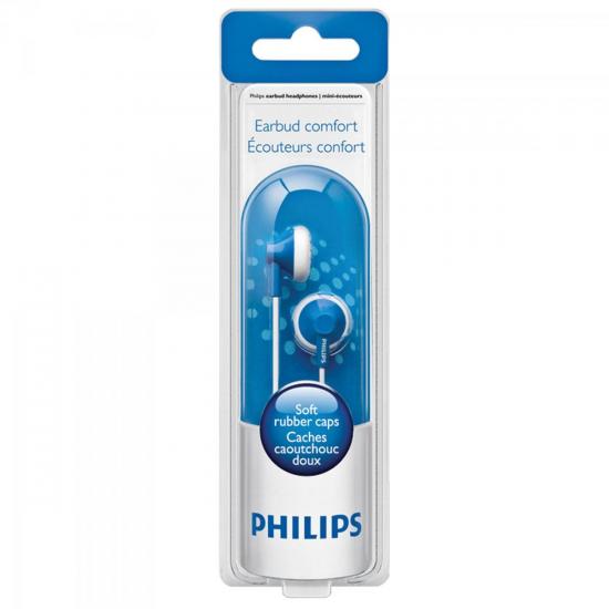 Fone de Ouvido Estéreo SHE2100/28 Azul PHILIPS por 0,00 à vista no boleto/pix ou parcele em até 1x sem juros. Compre na loja Mundomax!