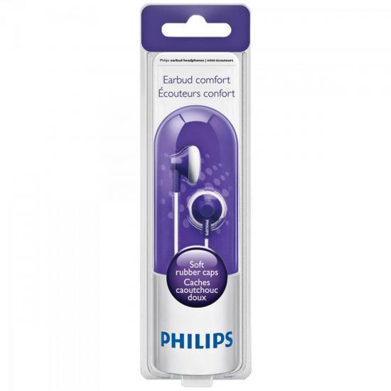 Fone de Ouvido Estéreo SHE2100/28 Roxo PHILIPS por 0,00 à vista no boleto/pix ou parcele em até 1x sem juros. Compre na loja Mundomax!