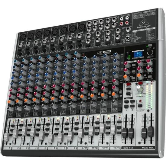 Mesa de Som 22 Canais Xenyx X2222USB BEHRINGER por 3.978,00 à vista no boleto/pix ou parcele em até 12x sem juros. Compre na loja Mundomax!