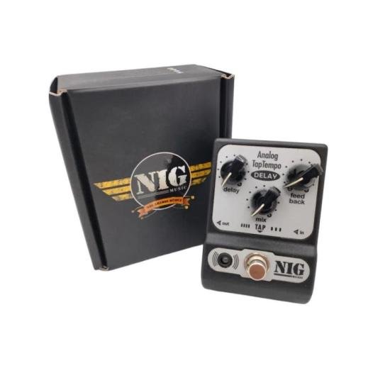 Pedal Analógico TapTempo Delay NIG por 731,00 à vista no boleto/pix ou parcele em até 10x sem juros. Compre na loja Mundomax!