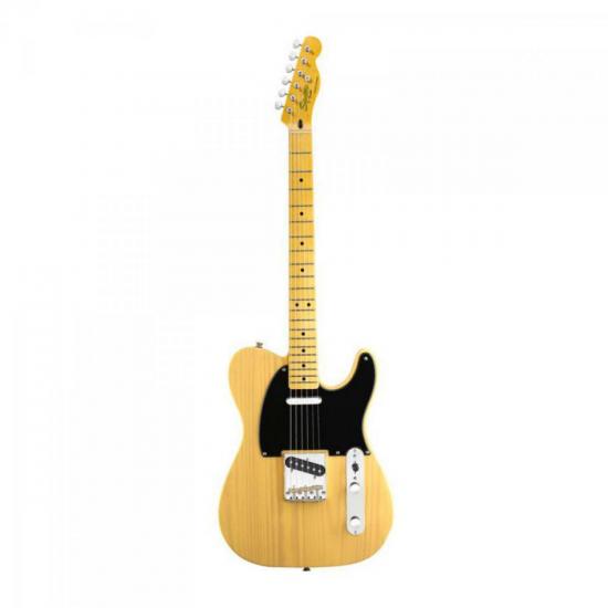 Guitarra SQUIER Amarela Classic Vibe Telecaster Butterscoth Blonde por 0,00 à vista no boleto/pix ou parcele em até 1x sem juros. Compre na loja Mundomax!