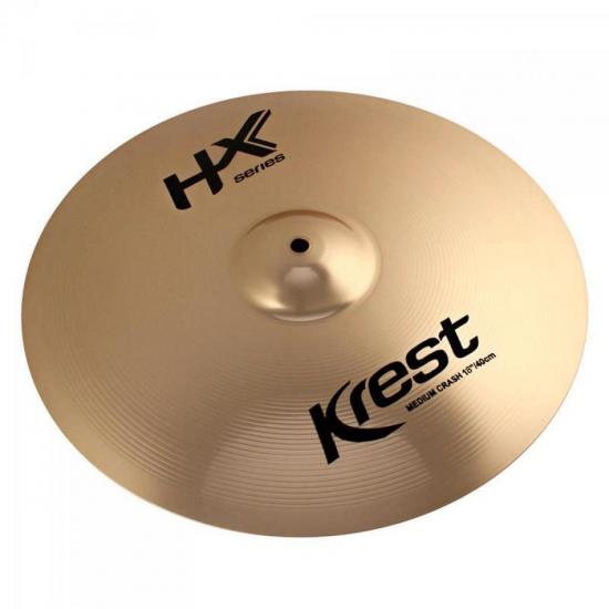 Prato 18\" HX Medium Crash HX18MC KREST CYMBALS por 0,00 à vista no boleto/pix ou parcele em até 1x sem juros. Compre na loja Mundomax!
