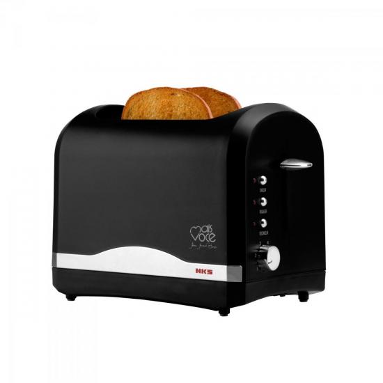 Torradeira Elétrica TOR0967 Mais Você 220V 750W Preta NKS por 0,00 à vista no boleto/pix ou parcele em até 1x sem juros. Compre na loja Mundomax!