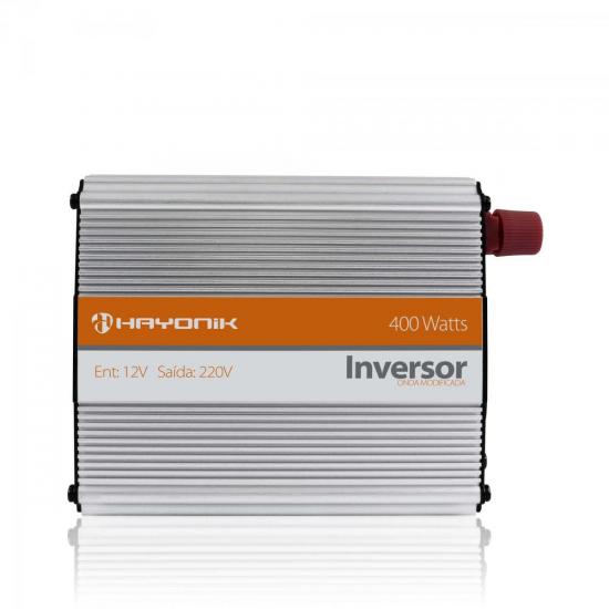 Inversor Onda Modificada 12VDC/220V USB 400W HAYONIK por 0,00 à vista no boleto/pix ou parcele em até 1x sem juros. Compre na loja Mundomax!