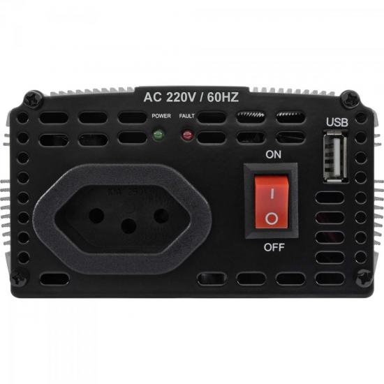 Inversor Onda Modificada 12VDC/220V USB 400W HAYONIK por 0,00 à vista no boleto/pix ou parcele em até 1x sem juros. Compre na loja Mundomax!