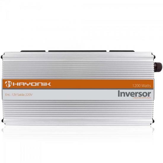 Inversor Onda Modificada 12VDC/220V USB 1200W HAYONIK por 0,00 à vista no boleto/pix ou parcele em até 1x sem juros. Compre na loja Mundomax!