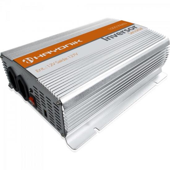 Inversor de Onda Senoidal 12VDC/127V USB 1000W HAYONIK por 0,00 à vista no boleto/pix ou parcele em até 1x sem juros. Compre na loja Mundomax!