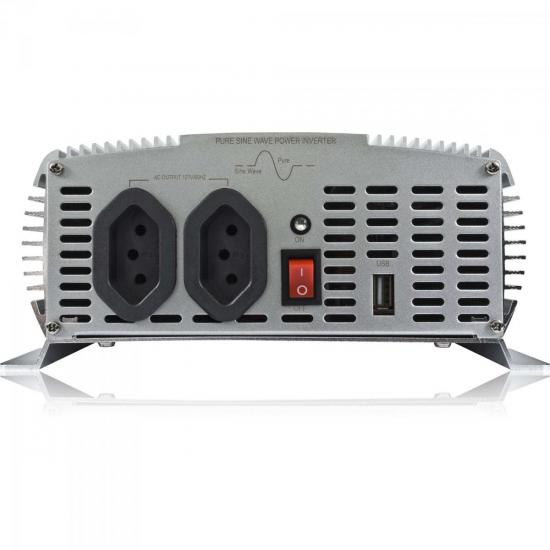 Inversor de Onda Senoidal 12VDC/127V USB 1000W HAYONIK por 0,00 à vista no boleto/pix ou parcele em até 1x sem juros. Compre na loja Mundomax!