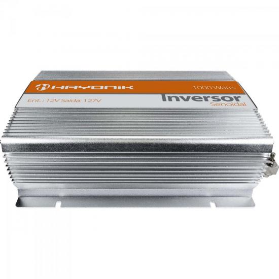 Inversor de Onda Senoidal 12VDC/127V USB 1000W HAYONIK por 0,00 à vista no boleto/pix ou parcele em até 1x sem juros. Compre na loja Mundomax!