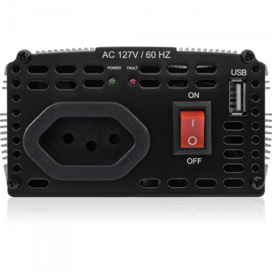 Inversor Onda Modificada 24VDC/127V USB 400W HAYONIK por 0,00 à vista no boleto/pix ou parcele em até 1x sem juros. Compre na loja Mundomax!