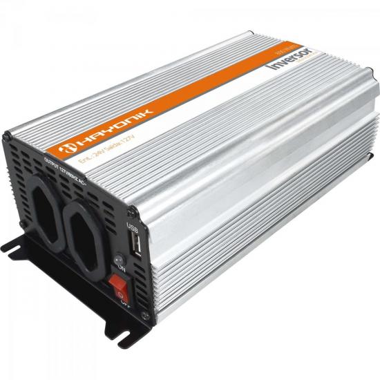 Inversor de Onda Modificada 24VDC/127V USB 800W HAYONIK por 0,00 à vista no boleto/pix ou parcele em até 1x sem juros. Compre na loja Mundomax!