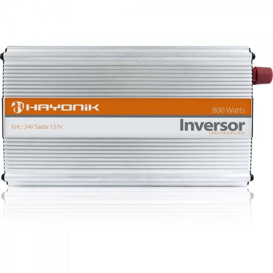 Inversor de Onda Modificada 24VDC/127V USB 800W HAYONIK por 0,00 à vista no boleto/pix ou parcele em até 1x sem juros. Compre na loja Mundomax!