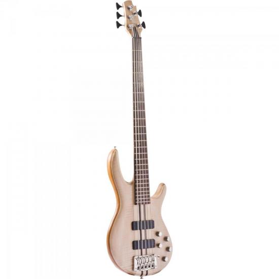 Contrabaixo CORT 5 Cordas Open Pore Natural (Natural Poroso) A5 OPN por 0,00 à vista no boleto/pix ou parcele em até 1x sem juros. Compre na loja Mundomax!