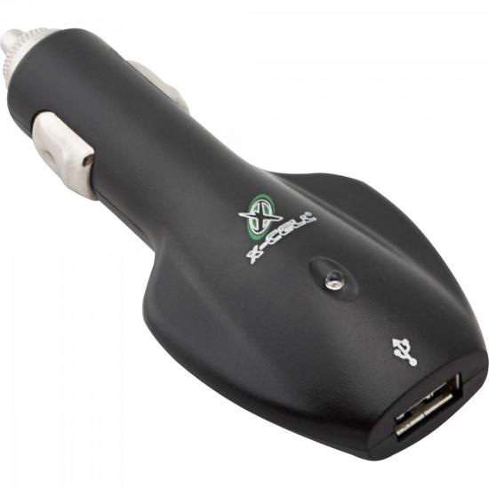 Carregador Veicular USB 12-24V XCVUSB Preto X-CELL por 0,00 à vista no boleto/pix ou parcele em até 1x sem juros. Compre na loja Mundomax!