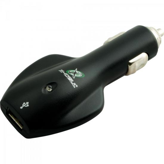 Carregador Veicular USB 12-24V XCVUSB Preto X-CELL por 0,00 à vista no boleto/pix ou parcele em até 1x sem juros. Compre na loja Mundomax!