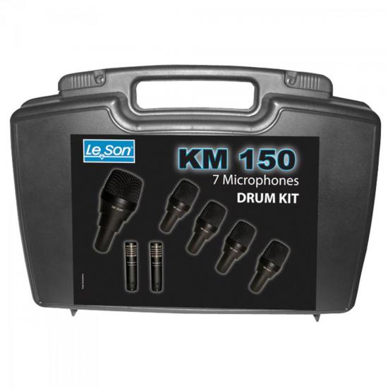Kit de Microfones para Bateria KM150 LESON por 0,00 à vista no boleto/pix ou parcele em até 1x sem juros. Compre na loja Mundomax!