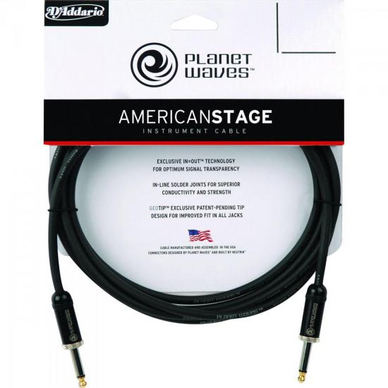 Cabo 3,05m American Stage PW-AMSG-10 PLANET WAVES por 0,00 à vista no boleto/pix ou parcele em até 1x sem juros. Compre na loja Mundomax!