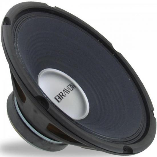 Woofer 12\" W12/134PP50-4 150W RMS 4 Ohms Preto BRAVOX por 0,00 à vista no boleto/pix ou parcele em até 1x sem juros. Compre na loja Mundomax!