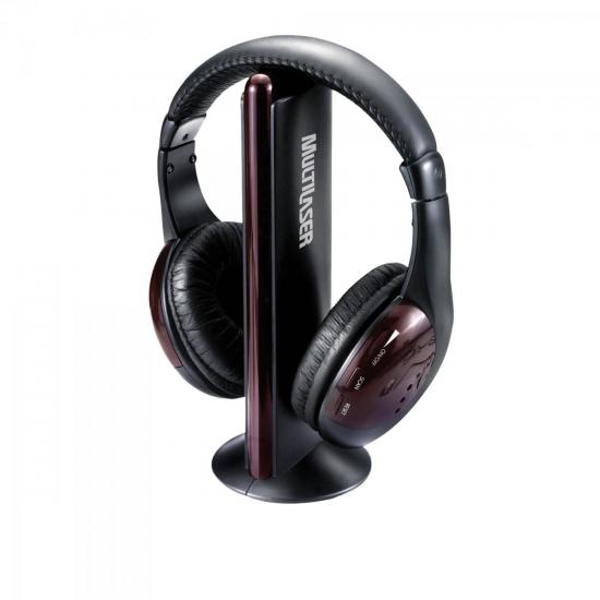 Fone de Ouvido Sem Fio com Rádio FM PH036 Preto/Roxo MULTILASER por 0,00 à vista no boleto/pix ou parcele em até 1x sem juros. Compre na loja Mundomax!