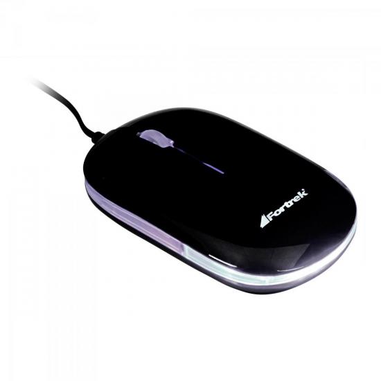 Mouse Retrátil USB MM-302BK Preto FORTREK por 0,00 à vista no boleto/pix ou parcele em até 1x sem juros. Compre na loja Mundomax!
