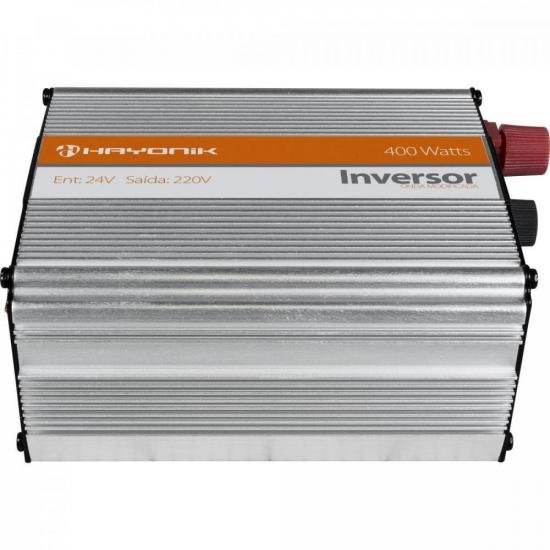 Inversor de Onda Modificada 24VDC/220V USB 400W HAYONIK por 0,00 à vista no boleto/pix ou parcele em até 1x sem juros. Compre na loja Mundomax!