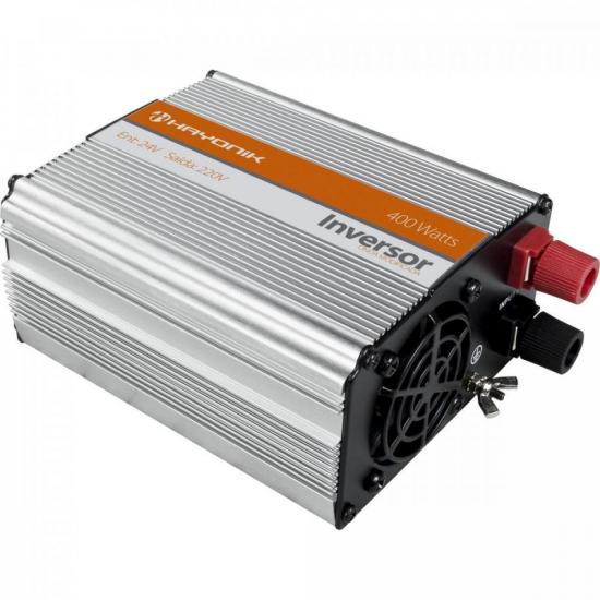 Inversor de Onda Modificada 24VDC/220V USB 400W HAYONIK por 0,00 à vista no boleto/pix ou parcele em até 1x sem juros. Compre na loja Mundomax!