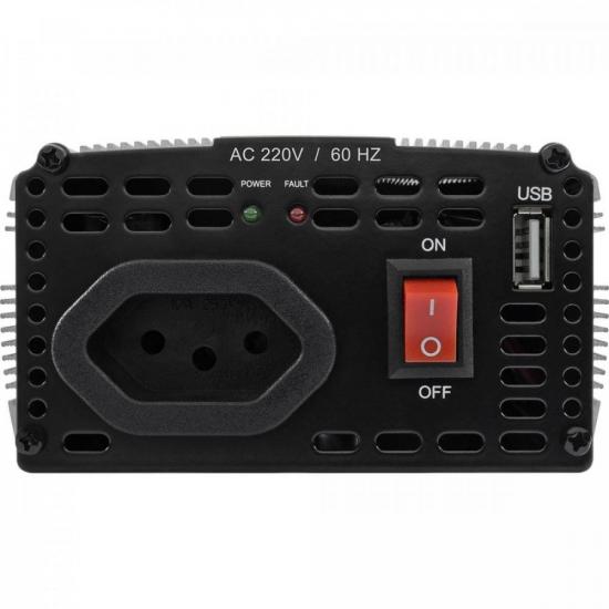 Inversor de Onda Modificada 24VDC/220V USB 400W HAYONIK por 0,00 à vista no boleto/pix ou parcele em até 1x sem juros. Compre na loja Mundomax!