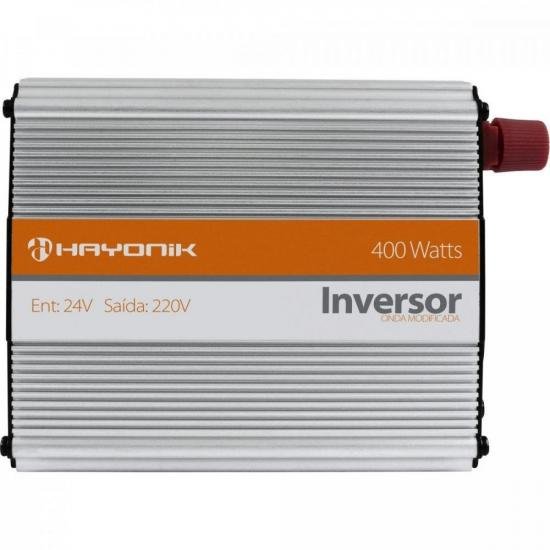 Inversor de Onda Modificada 24VDC/220V USB 400W HAYONIK por 0,00 à vista no boleto/pix ou parcele em até 1x sem juros. Compre na loja Mundomax!