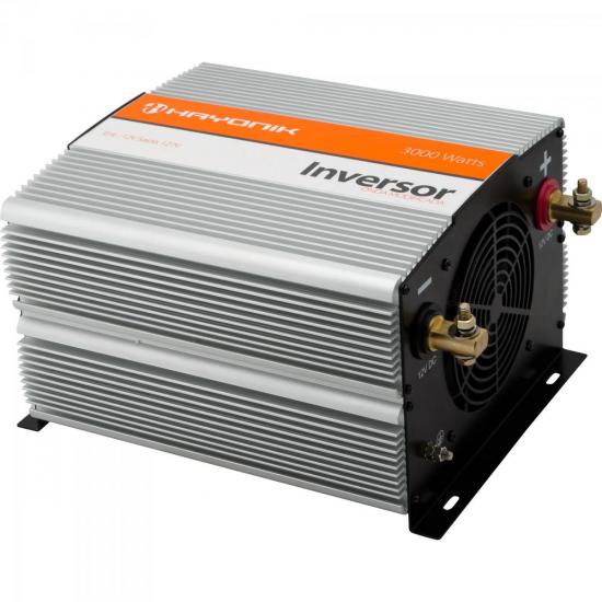 Inversor de Onda Modificada 3000W 12VDC/127V USB Prata HAYONIK por 0,00 à vista no boleto/pix ou parcele em até 1x sem juros. Compre na loja Mundomax!