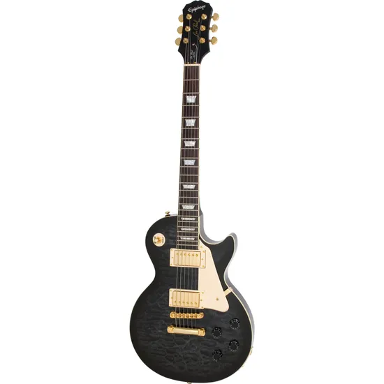 Guitarra EPIPHONE Les Paul Ultra II Midni Ebon por 0,00 à vista no boleto/pix ou parcele em até 1x sem juros. Compre na loja Mundomax!