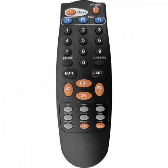 Controle Remoto ELSYS SATELITE C01094 Preto GENÉRICO por 10,00 à vista no boleto/pix ou parcele em até 1x sem juros. Compre na loja Mundomax!