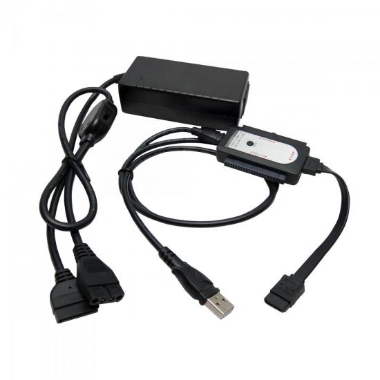 Cabo Conversor USB para IDE/SATA Preto COMTAC (49429)
