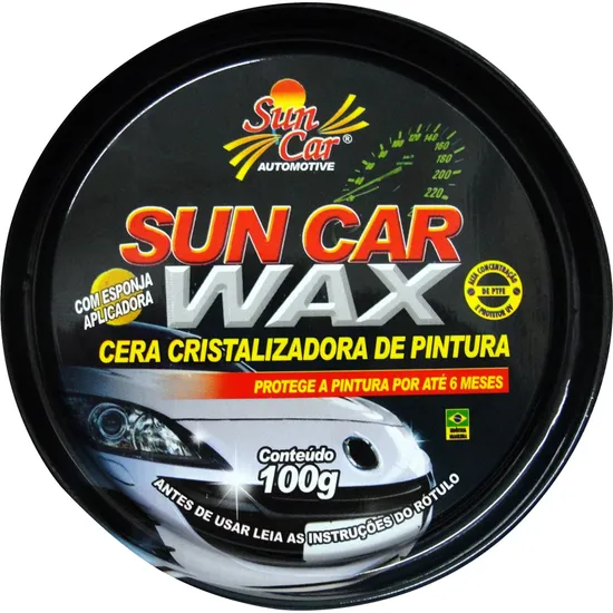 Cera Cristalizadora 100g com Esponja SUN CAR (49605)