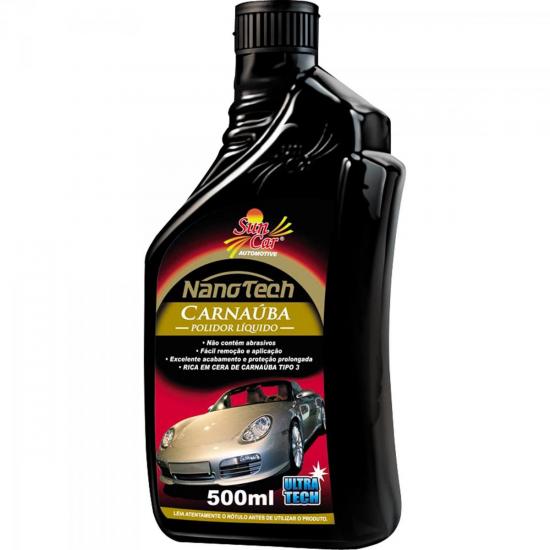 Polidor Líquido Carnaúba 500ml SUN CAR por 0,00 à vista no boleto/pix ou parcele em até 1x sem juros. Compre na loja Mundomax!