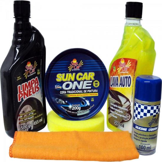 Kit de Limpeza Automotiva 6 Peças SUN CAR por 0,00 à vista no boleto/pix ou parcele em até 1x sem juros. Compre na loja Mundomax!