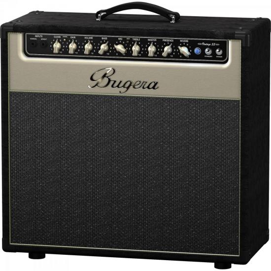 Combo Amplificador Para Guitarra Valvulado 1x12\" 55W V55 BUGERA por 0,00 à vista no boleto/pix ou parcele em até 1x sem juros. Compre na loja Mundomax!