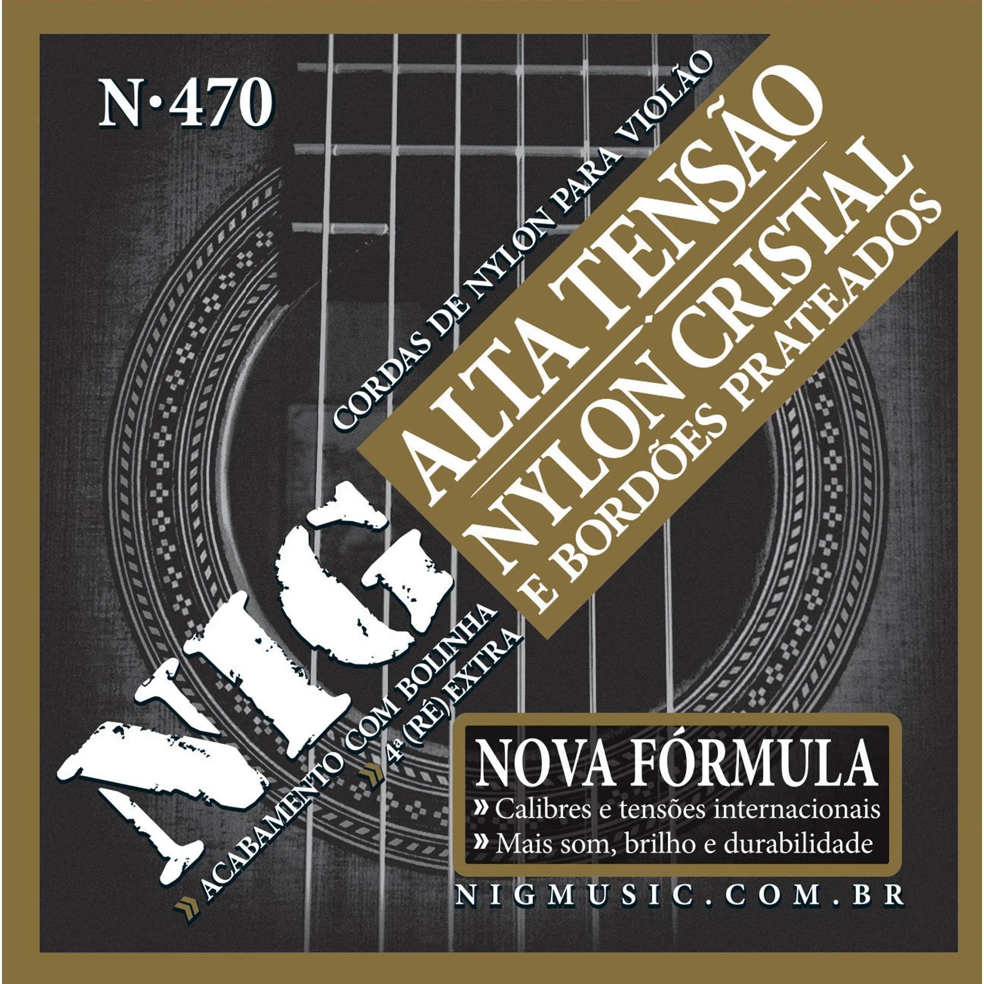 Encordoamento Para Violão Nylon .029 N470 NIG (49794)