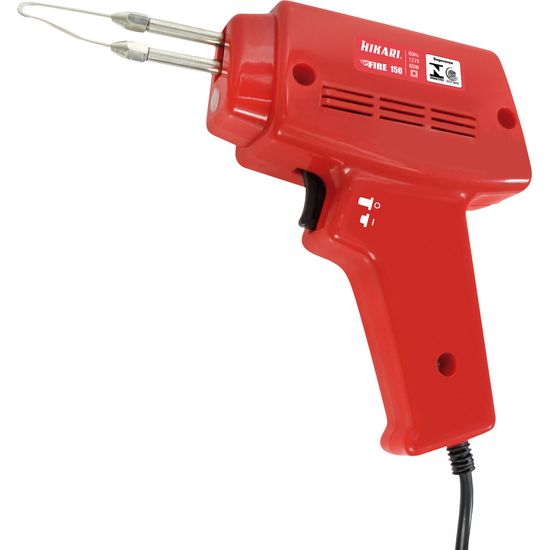 Pistola de Solda 65W 127V FIRE 150 Vermelha HIKARI por 0,00 à vista no boleto/pix ou parcele em até 1x sem juros. Compre na loja Mundomax!