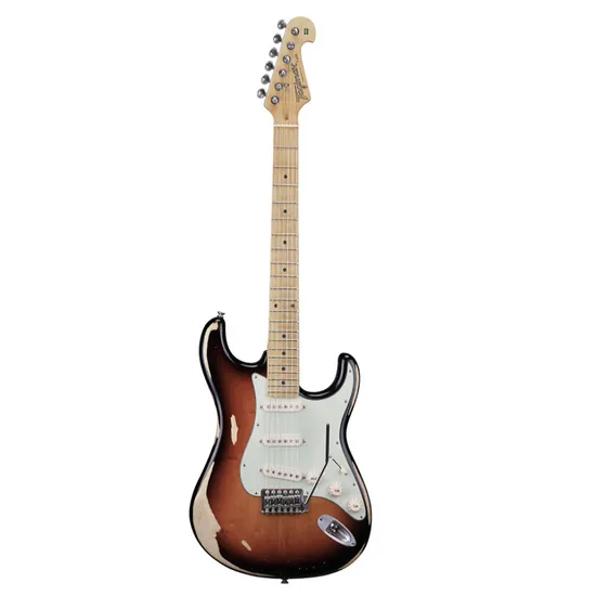 Guitarra TAGIMA T-365 Antique Sunburst por 0,00 à vista no boleto/pix ou parcele em até 1x sem juros. Compre na loja Mundomax!