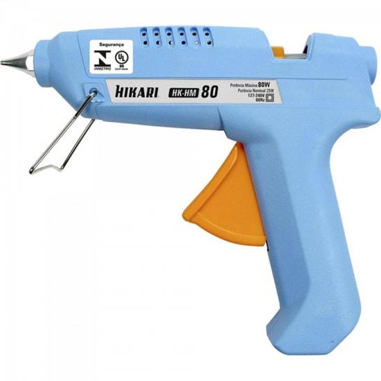 Pistola de Cola 80W HM80 Bivolt HIKARI por 0,00 à vista no boleto/pix ou parcele em até 1x sem juros. Compre na loja Mundomax!