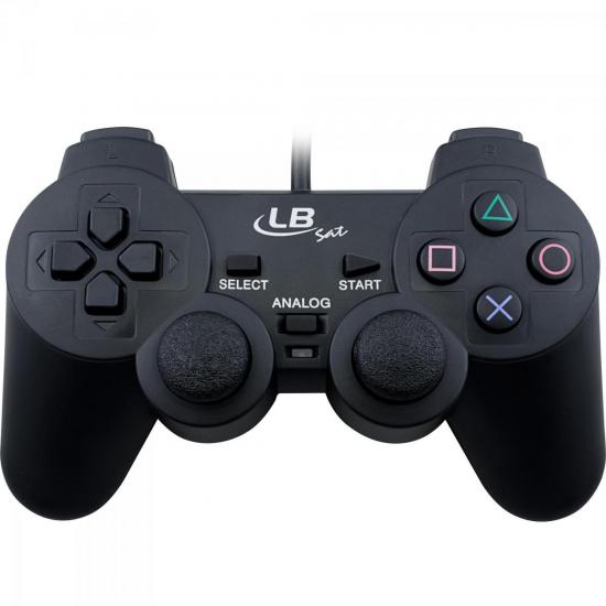 Controle com fio Para PS1/PS2 Dual Shock LB208 Preto LBSAT por 0,00 à vista no boleto/pix ou parcele em até 1x sem juros. Compre na loja Mundomax!