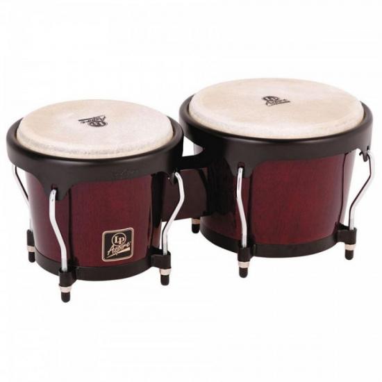 Bongo de Madeira Vinho Aspire LPA601-DW LATIN PERCUSSION. por 0,00 à vista no boleto/pix ou parcele em até 1x sem juros. Compre na loja Mundomax!